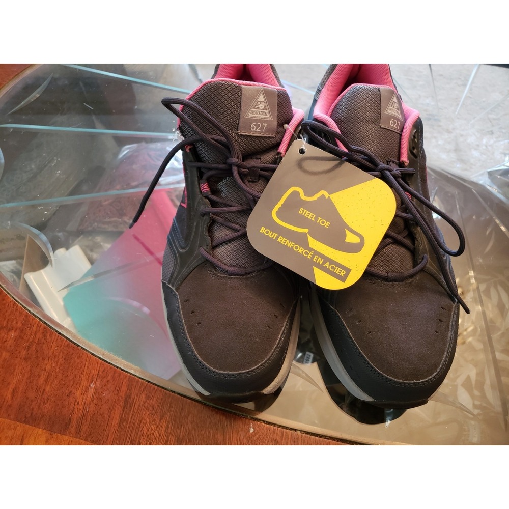 New Balance Gray And Pink 627 Steel Toe Slip Resistant Size 12